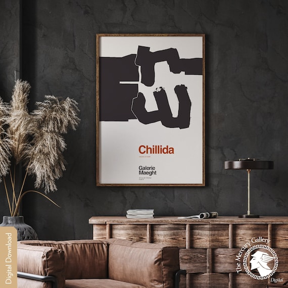 Eduardo Chillida Abstract Art Print, Galerie Maeght Exhibition