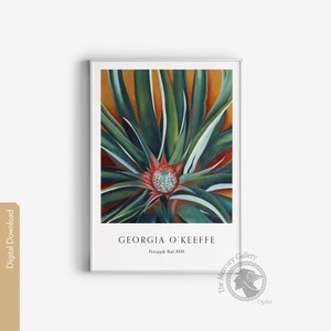 Georgia O’keeffe Poster, Pineapple Bud - 1939, Trendy Beautiful Large ...