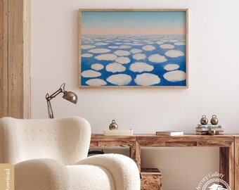 ジョージア・オキーフ「雲の上 I」プリント、モダニズム風景画ウォール