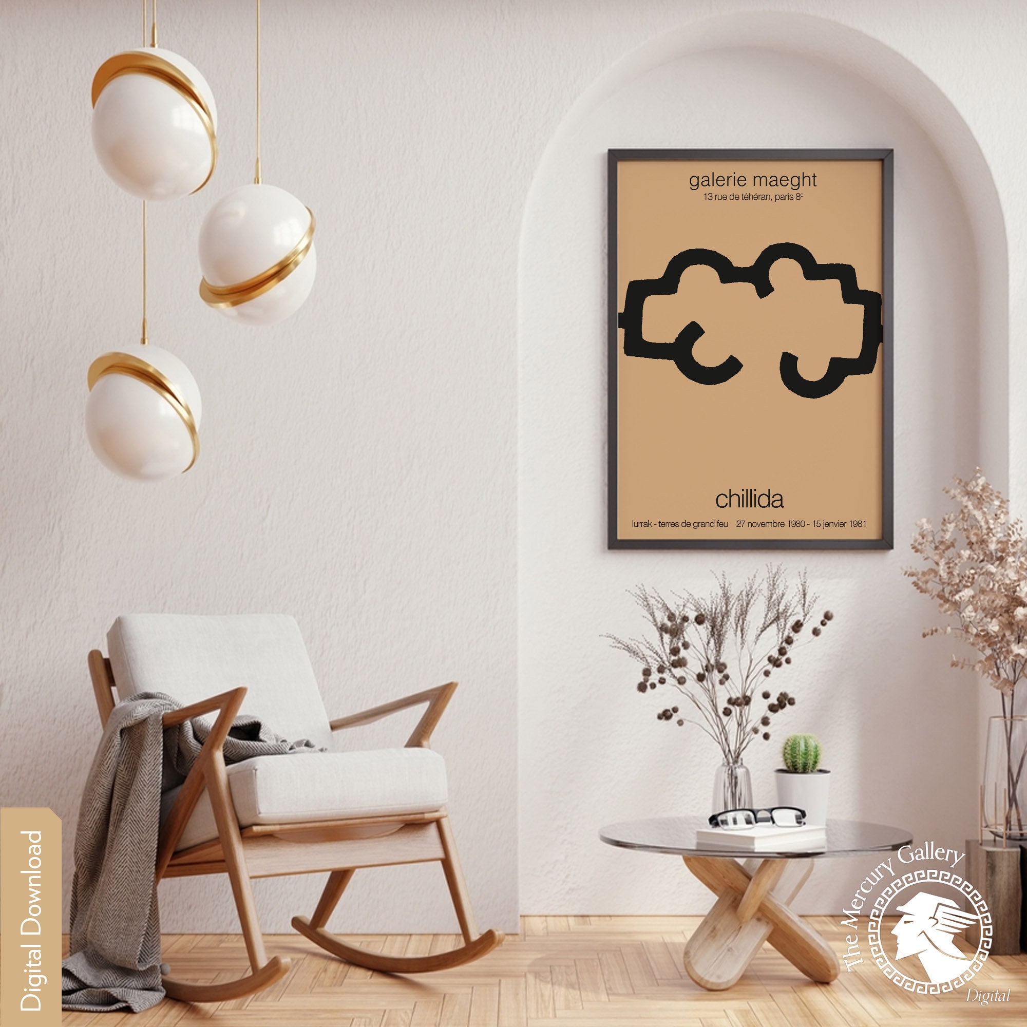 Eduardo Chillida Galerie Maeght Exhibition Poster, Abstract Art