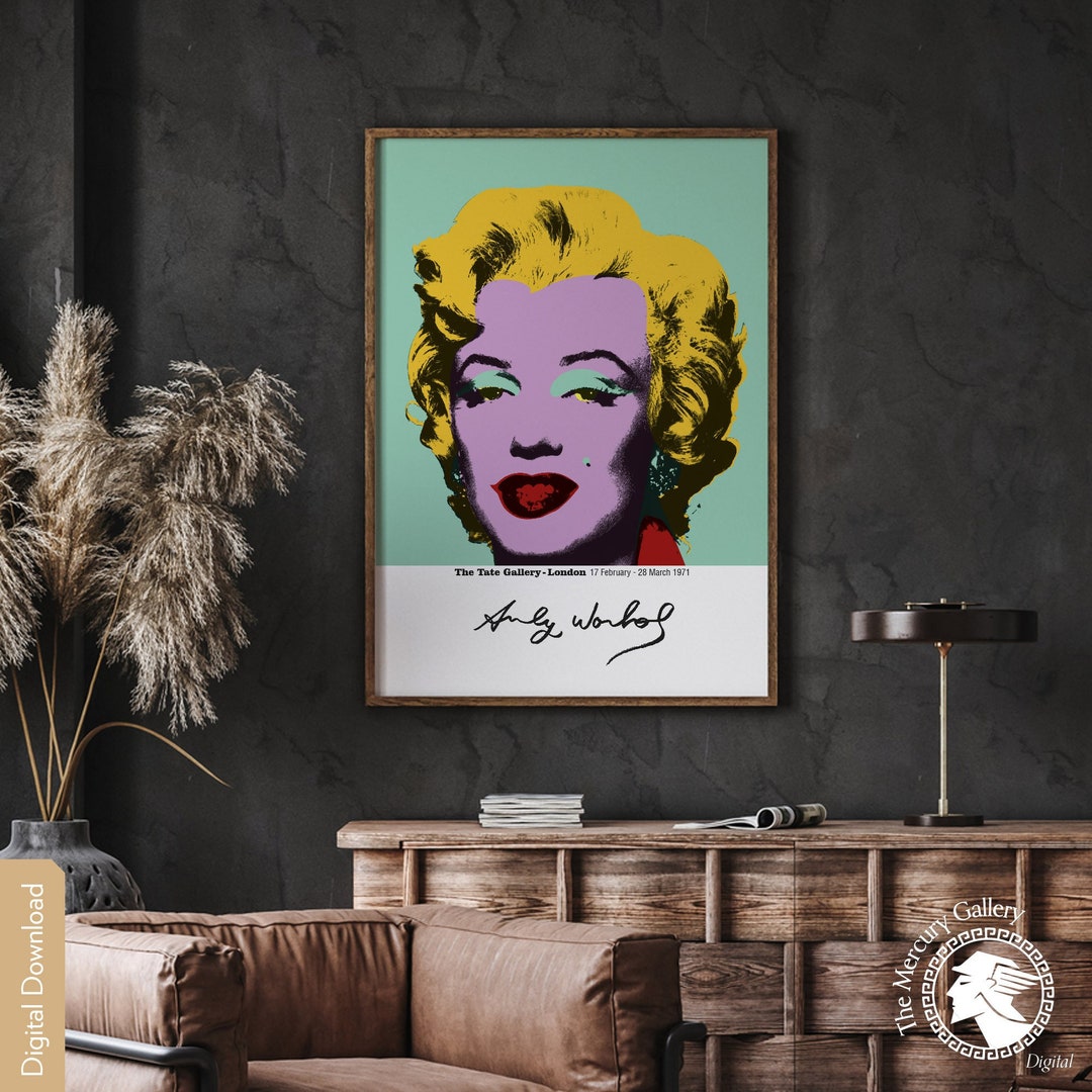 Marilyn Monroe Poster, Andy Warhol Pop Art Print (digital Download) - Etsy