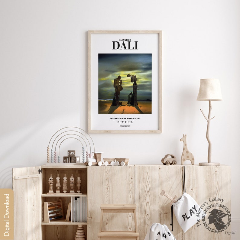 Salvador Dali Poster Archeological Reminiscence of Millets Etsy