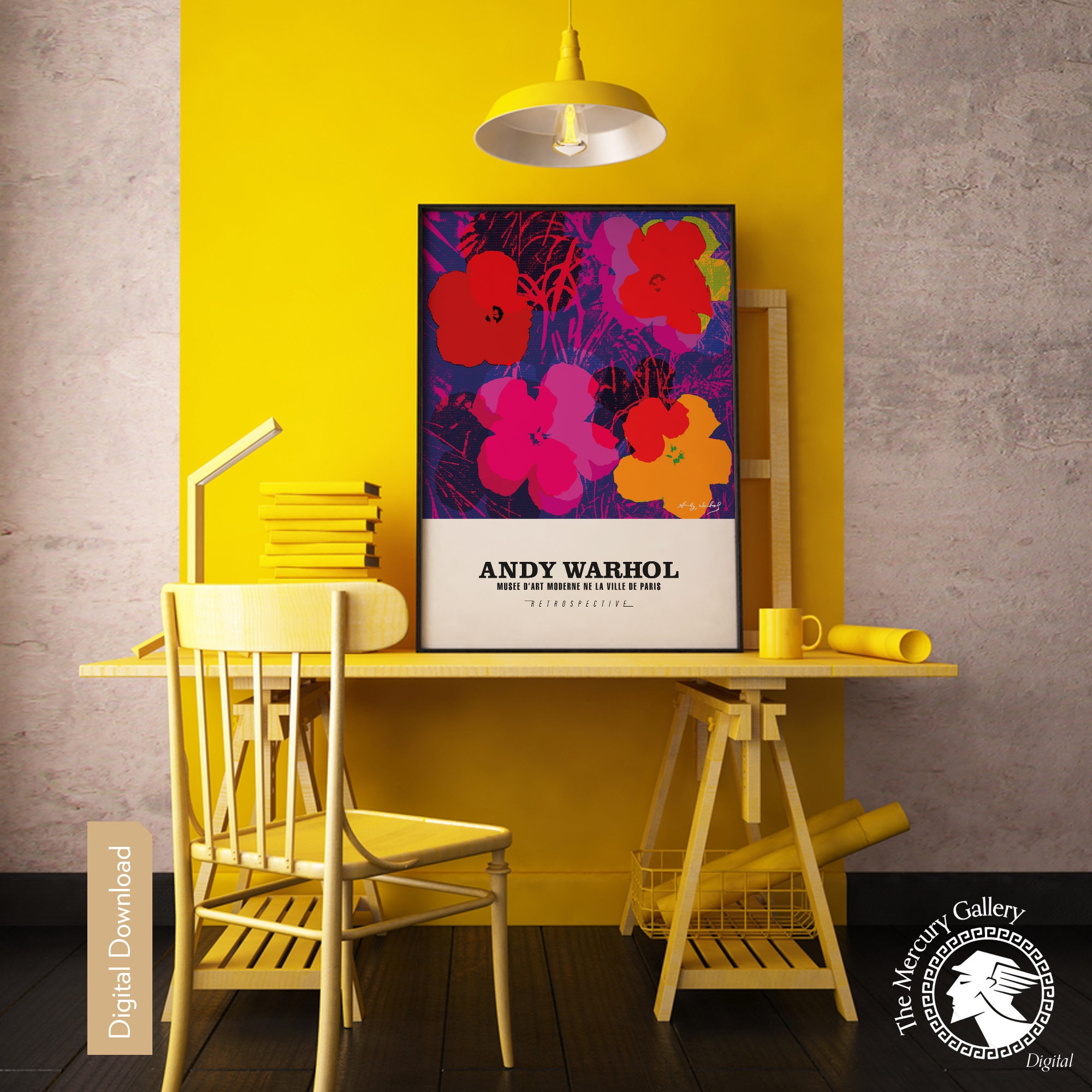 Andy Warhol KYOTO 展示会ポスター (セルフポートレート) A3 Amazon.co