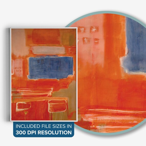 Mark Rothko Art Print, Red and Blue Abstract Expressionism