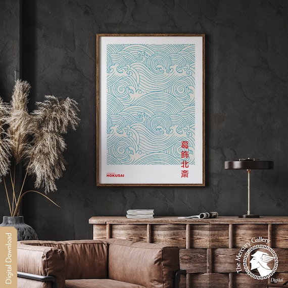 Hokusai Waves Print, Vintage Japanese Art (Digital Download)