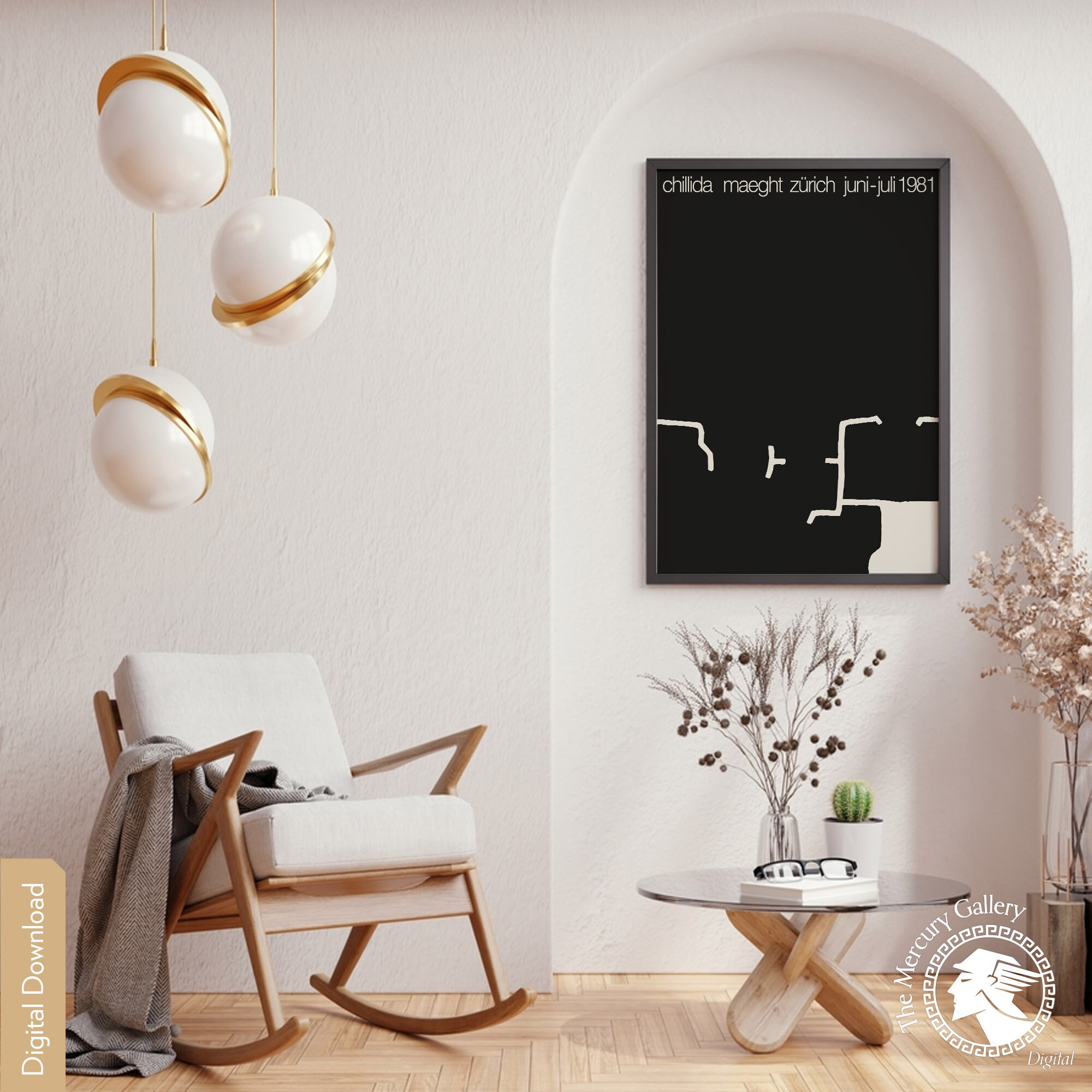 チリーダ展ポスター（白黒アート）（デジタルダウンロード） - Etsy 日本