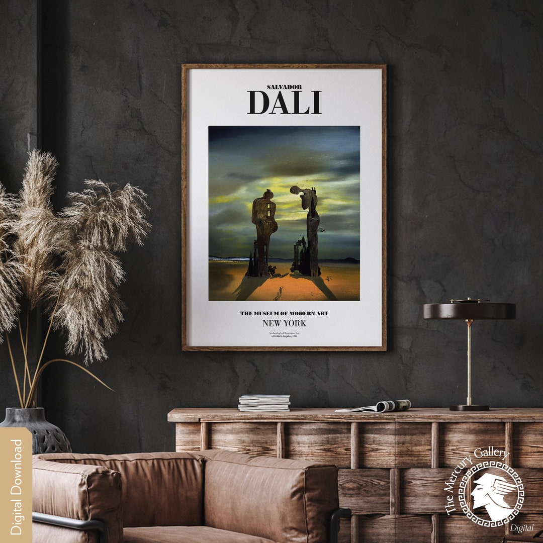 Salvador Dali Poster, Archeological Reminiscence of Millets Angelus