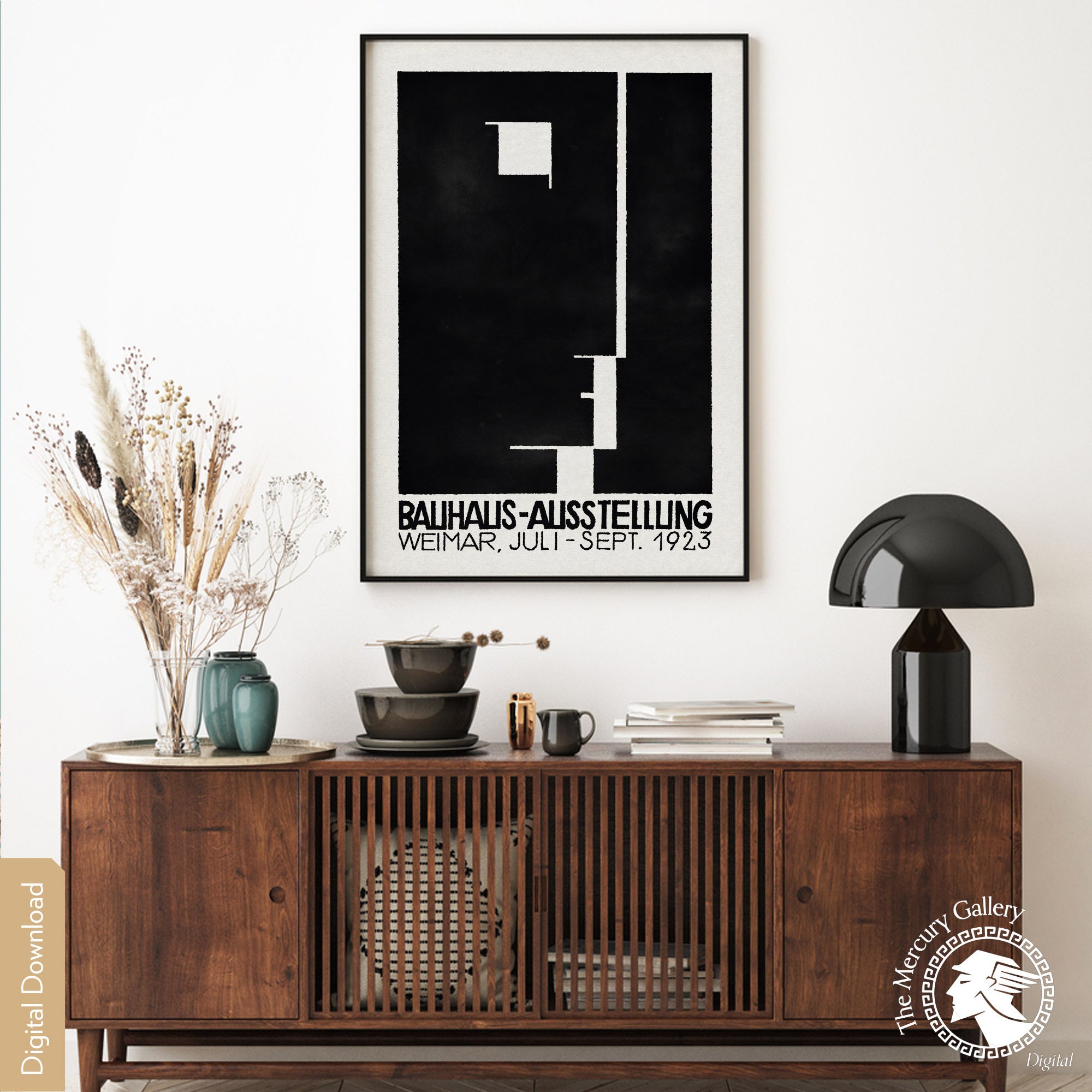 Bauhaus Exhibition Poster, Minimalist Art Print (digital Download) - Etsy