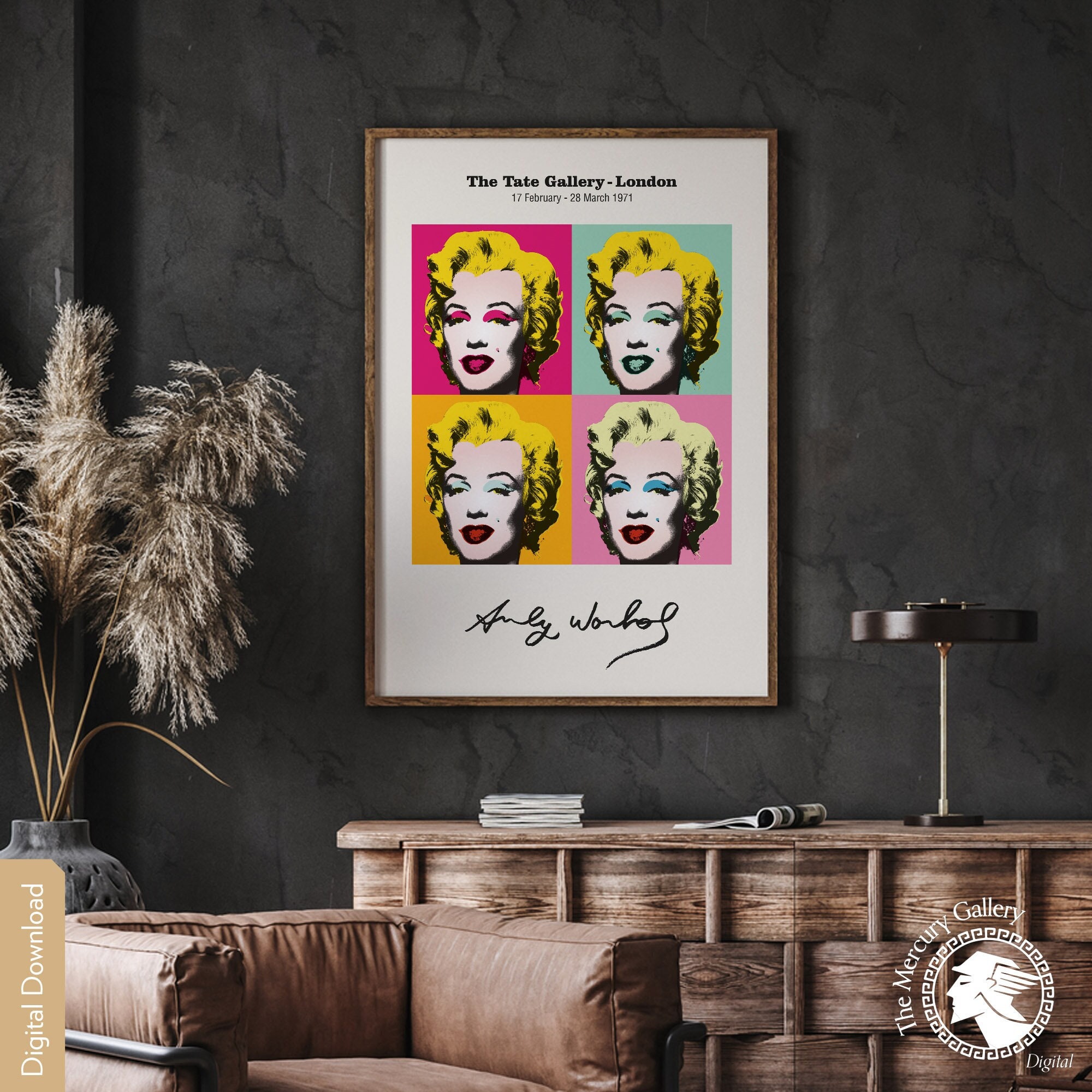 大人も着やすいシンプルファッション Warhol Marilyn Monroe - Etsy 絵画
