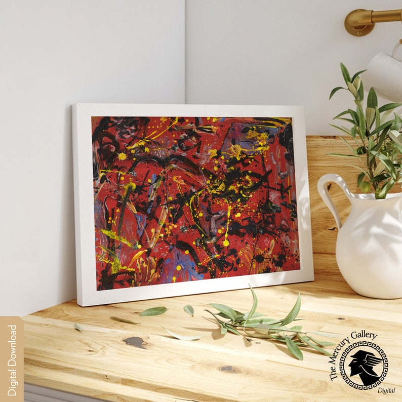 Jackson Pollock Exhibition Poster Supreme Quality Print Etsy