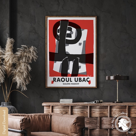 UBAC アートポスター GALERIE MAEGHT Gallery Maeght Exhibition Poster, Raoul Ubac Art Print