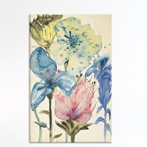 Blumen Leinwand Geschenk, Geschenk für das Haus, berühmte 3D Leinwand, Urlaub Dekor Kunst, Fleurs Kunst Leinwand, Salvador Dali Poster, Housewarminggeschenk,