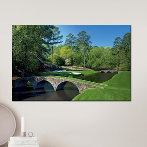 Augusta National Golf Course Canvas Print: Golf Club Landscape Wall Art