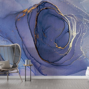 Paper Wall Art ,3d Wall Paper,Modern Wall Paper,Gold Marble Wallpaper,Purple Marble Wall Art,Modern Wallpaper,Marble Wall Painting,