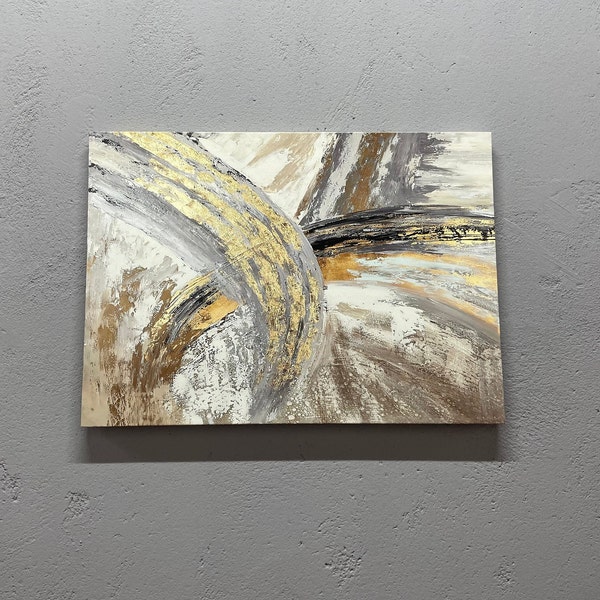 Silver Abstract Art Etsy