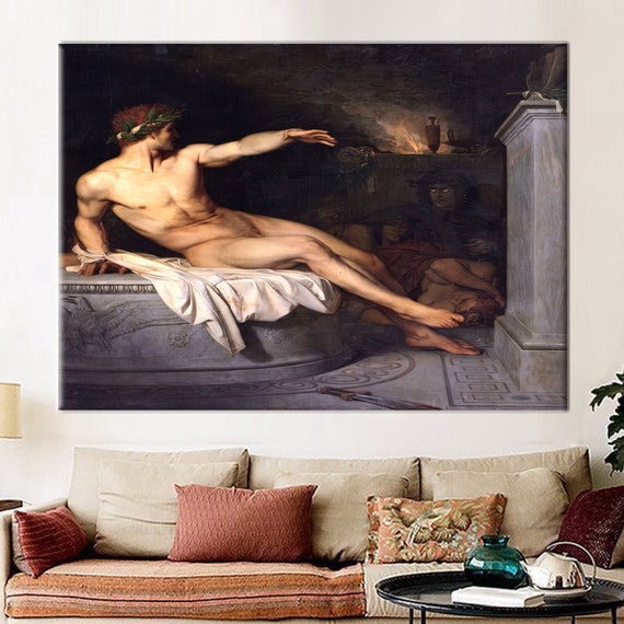 Alexaandre Cabanel, Famous Poster, Reproduction Wall Art, Canabel Poster, Naked Man Wall Decor, Vintage Canvas Art,