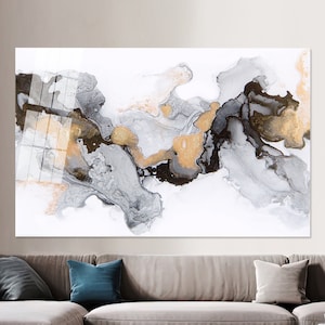 Contemporary Glass Wall Art, Wall Decoration, Glass Printing, , Gold Marble Glass, Canvas Glass Art, Modern Tempered Glass,