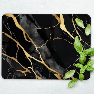 Marble Tile Cutting Board, Black Marble Chopping Board, Chopping Board, Marble Serving Board, Modern Cutting Board, Glass Cutting Board,