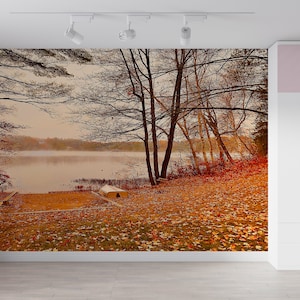 Papier Wandkunst,Herbst Wandposter,modernes Wandpapier,Landschaft Wandpapier,helles Wandpapier,Natur Landschaft Wandposter,