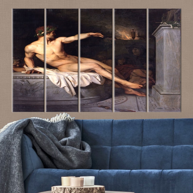 Alexaandre Cabanel, Poster famoso, Riproduzione artistica da parete, Poster Canabel, Decorazione murale di un uomo nudo, Arte su tela vintage, immagine 4