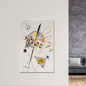 Wassily Kandinsky Leinwanddruck, Wassily Kandinsky Zarte Spannung, Berühmte Leinwand Poster, Wassily Kandinsky Leinwanddruck,