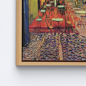 Cafe Terrace Night, Famous Art Canvas, Van Gogh Art, Reproduction Wall Decor, Cafe Landscape Art Canvas, Oil Painting Print, image 6