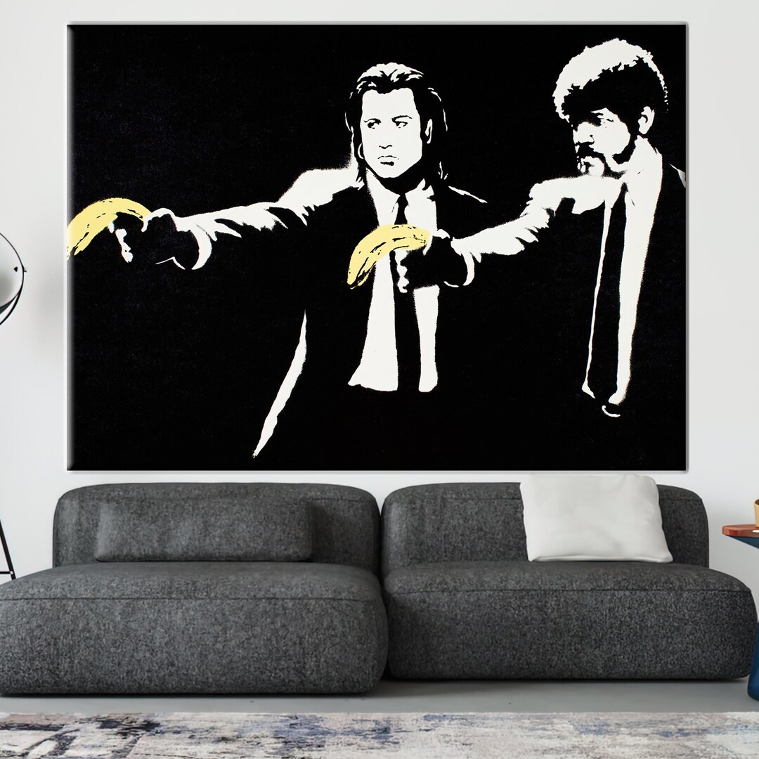 Banksy Banana Gun Banana Gun Poster Street Poster Abstract Etsy