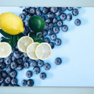 Fruits Serving Board, Blue Serving Board, Serving Board, Modern Serving Board, Blueberry Chopping Board, Picnic Cutting Board,