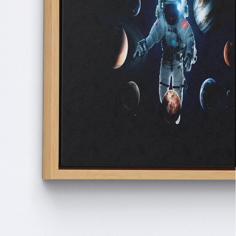 Solar System Wall Art, Modern Canvas Art, Space Wall Decor, Astronaut Printed, Abstract Wall Art, Kids Printed, Space Landscape Wall Decor, image 9