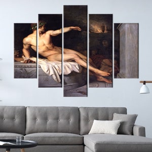 Alexaandre Cabanel, Poster famoso, Riproduzione artistica da parete, Poster Canabel, Decorazione murale di un uomo nudo, Arte su tela vintage, immagine 5