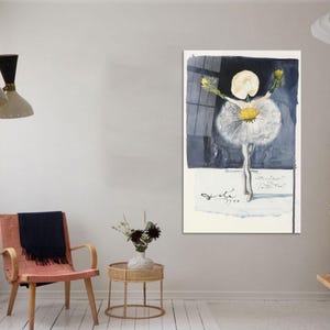 Surreal Glass, Abstract Wall Hanging, Personalized Gifts, Salvador Dali Art Decor, Reproduction Tempered Glass, Canvas Wall Art,