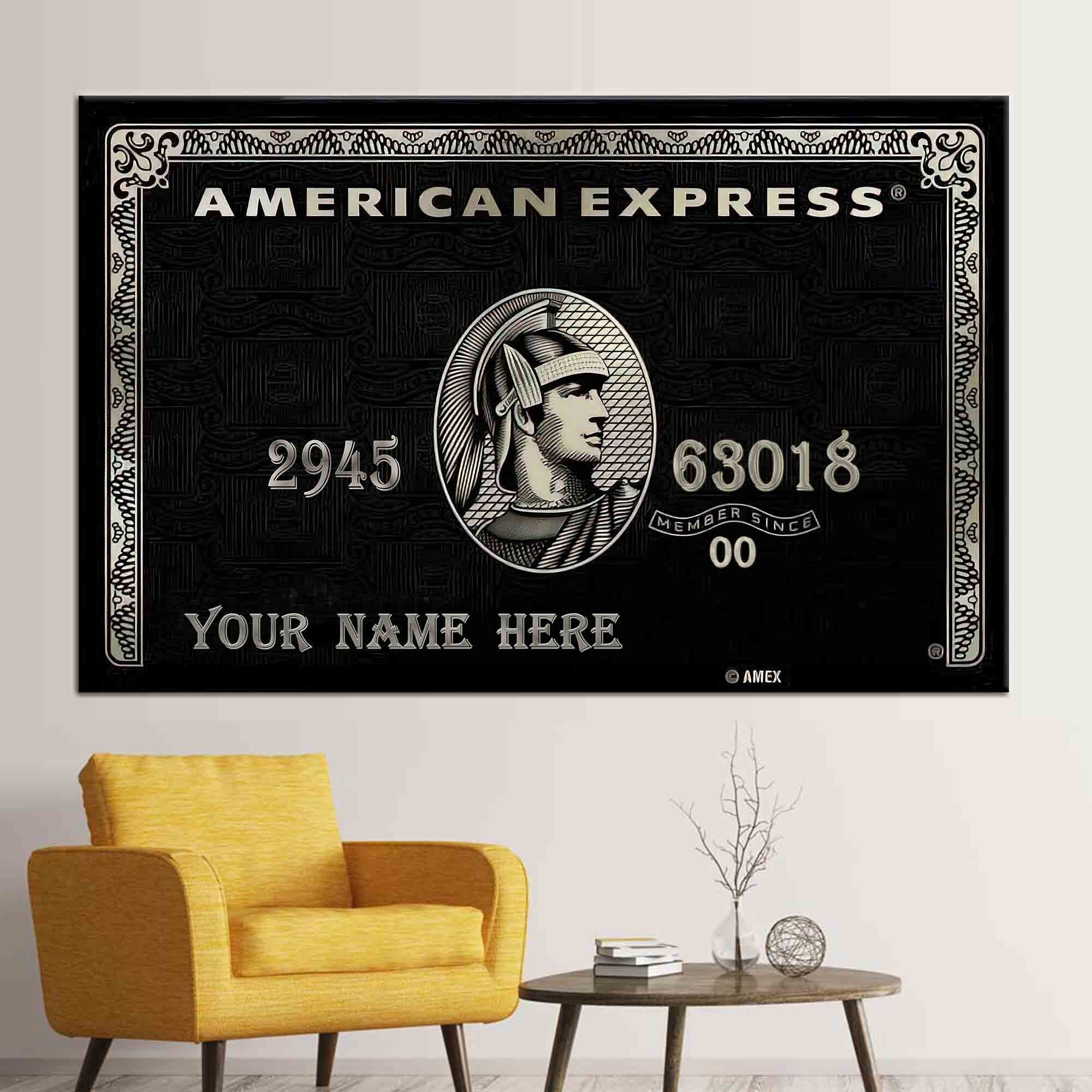 Buy Amex Poster Online In India Etsy India