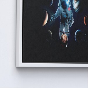Solar System Wall Art, Modern Canvas Art, Space Wall Decor, Astronaut Printed, Abstract Wall Art, Kids Printed, Space Landscape Wall Decor, image 6