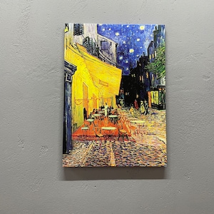 Cafe Terrace Night, Famous Art Canvas, Van Gogh Art, Reproduction Wall Decor, Cafe Landscape Art Canvas, Oil Painting Print, image 1