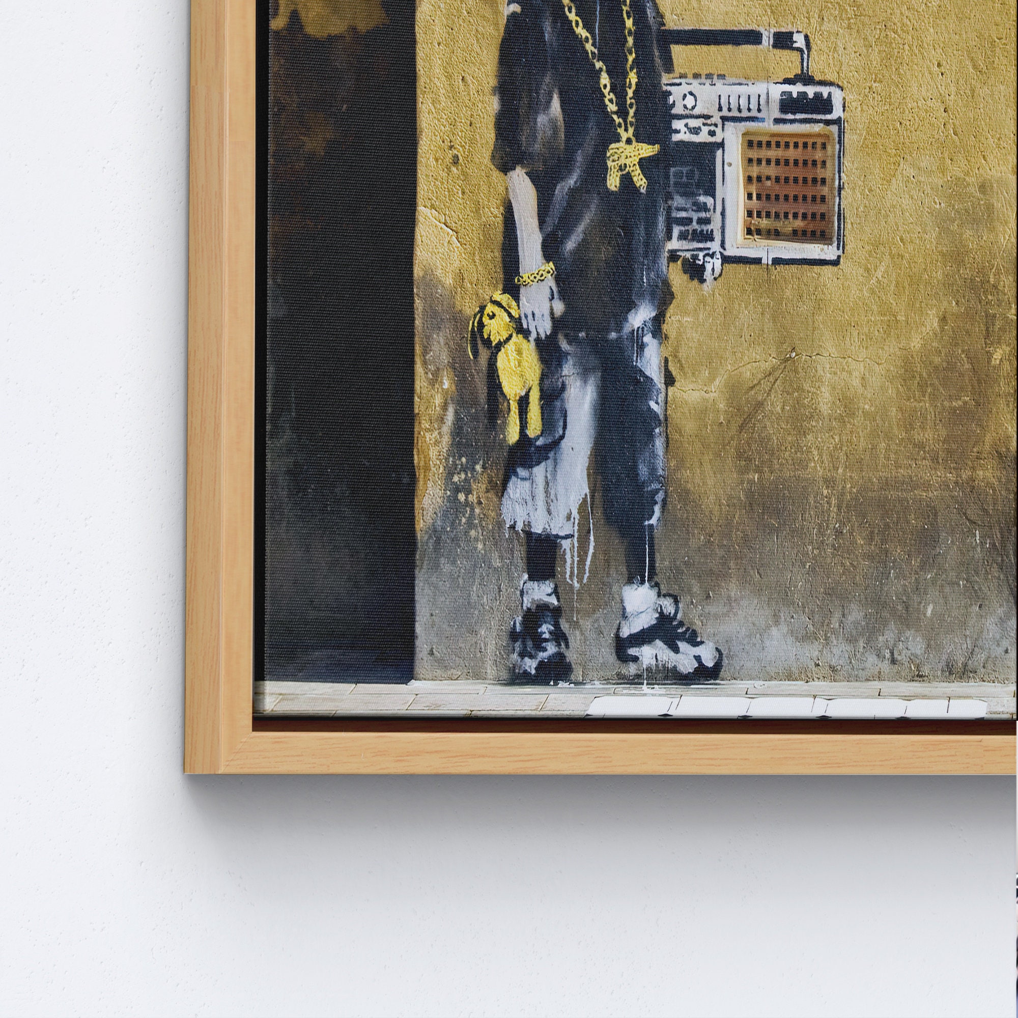 Abstract Artwork, Street Wall Decor, Hip Hop Banksy Wall