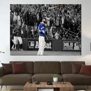 Jose Bautista, Motivation Kunst Leinwand, Baseball Spieler Kunst, Fitnessstudio gedruckt, Sport Kunst Leinwand, Baseball Leinwand Kunst, berühmte gedruckt,