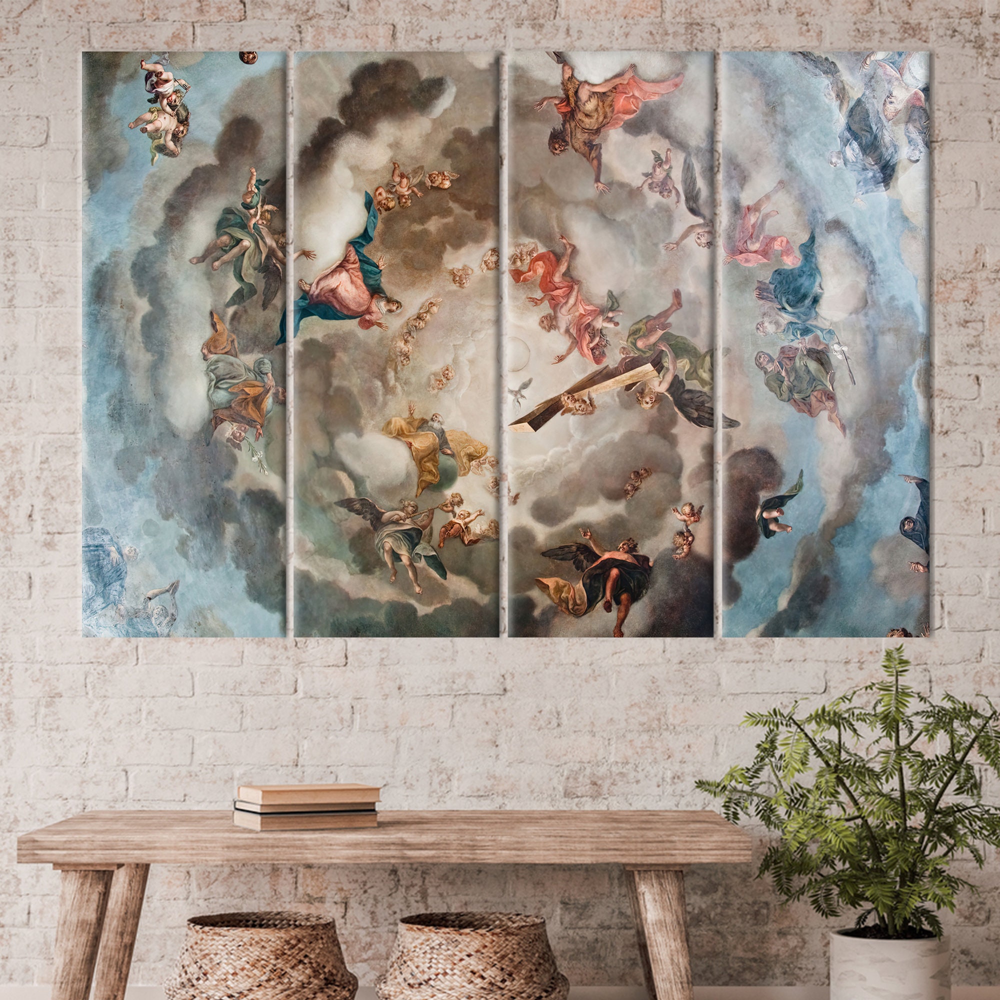 ルネッサンス天国の絵画、天使のプリント、ルネッサンスアートワーク