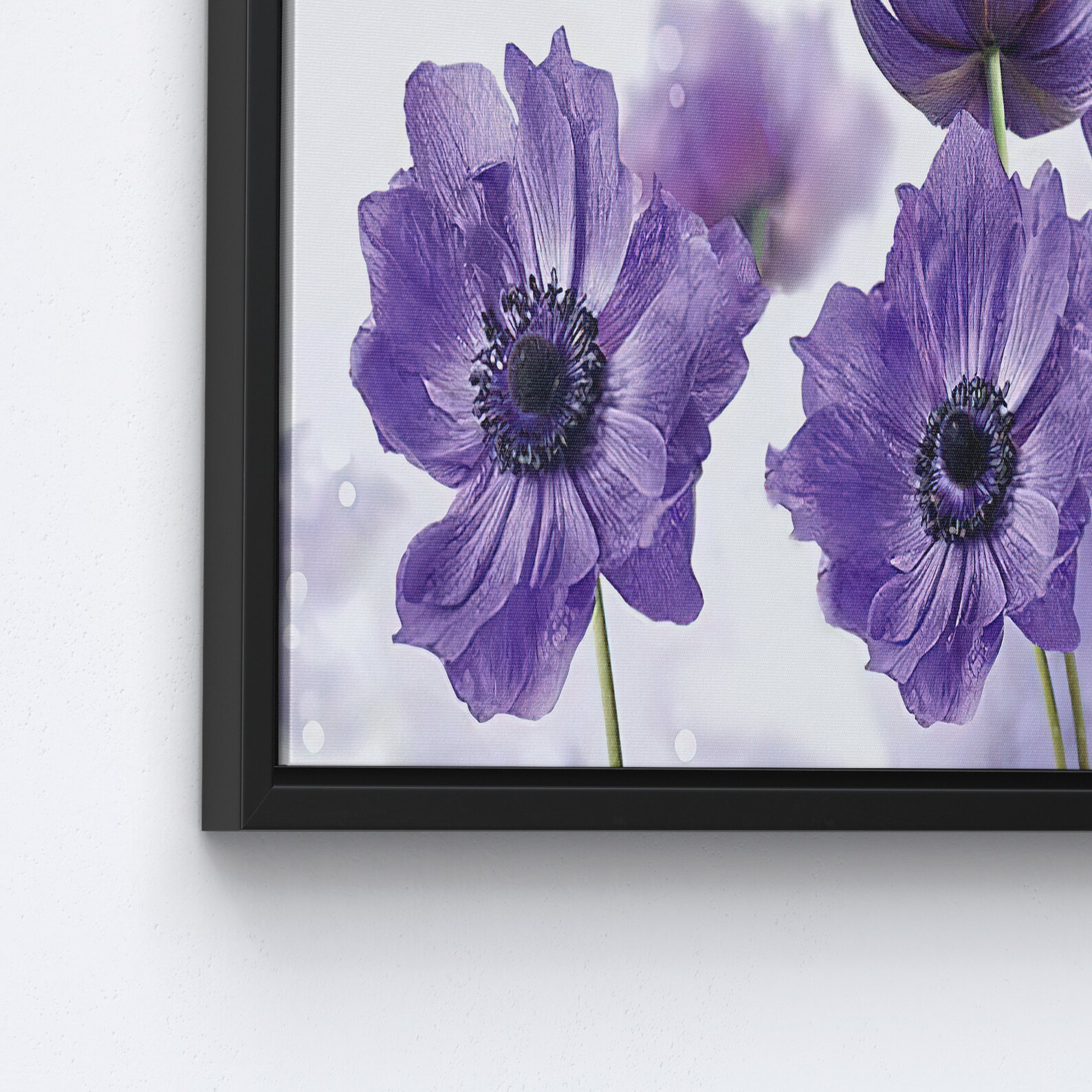 Wall Decor Canvas Wall Art Wall Art Purple Flower Purple Etsy
