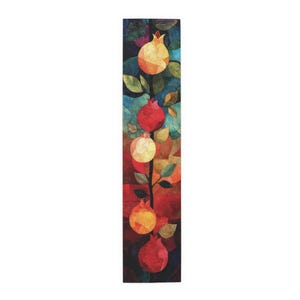 Pomegranate Rosh Hashana Table Runner | Rosh Hashana Table Runner | Rosh Hashana Home Decor | Pomegranate Table Runner | Jewish Gift Idea