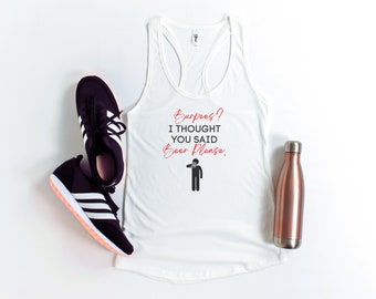Funny Gym Tank Top | Funny Workout Tank Top | Racerback Tank Top | Funny Tank Top | Summer Tank Top | Yoga Racerback Tank Top | Gift