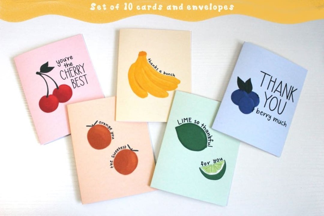 The Best Card Company 10 Assorted Thank You Notecards Box Set 4 X 5.12 Nch Wth Envelopes (10