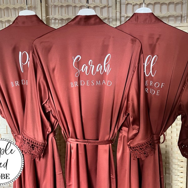 Personalised Bridal Satin Robes - Luxurious Gifts for Bridesmaids