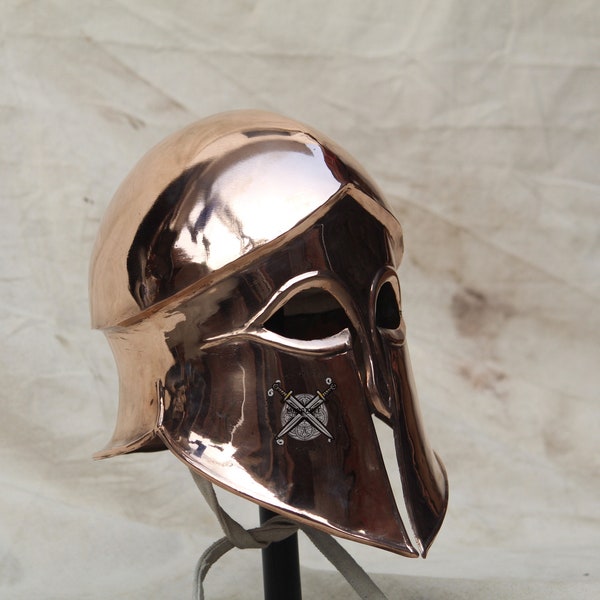 Corinthian 'A' Helmet, 1.2 mm Bronze Corinthian helmets bronze helmet Ancient Greek