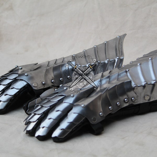 Gothic Fantasy Gauntlets Costume gloves gauntlets | Gauntlet gloves pair Medieval