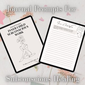 Journal Prompts for Subconscious Healing Inner Child Work Digital ...