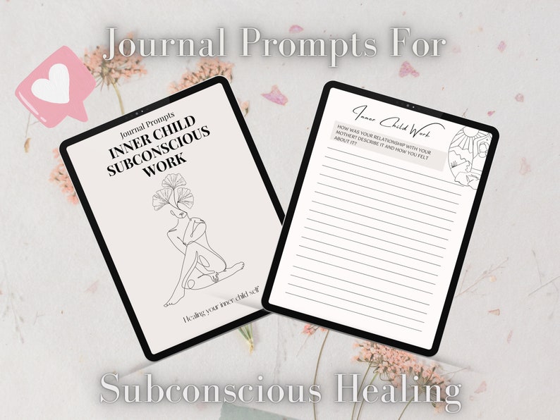 Journal Prompts for Subconscious Healing Inner Child Work Digital ...