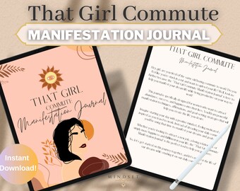 That Girl Commute Manifestation Journal Prompts Manifest Goals Digital Journal Law of Attraction Journal for Manifestation Download PDF