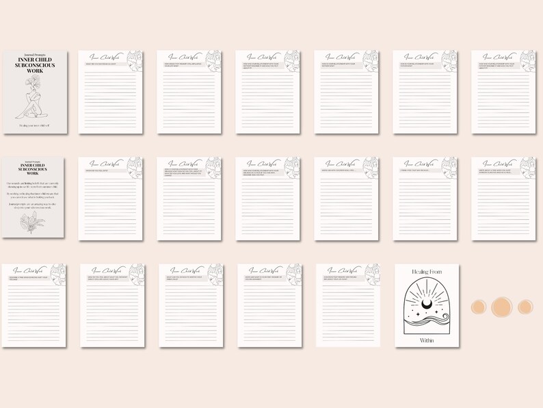 Journal Prompts for Subconscious Healing Inner Child Work Digital ...