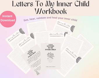 Inner Child Letter,Mental Health, Inner Child Healing Shadow Work,Journal Prompts, Printable Workbook Mental Health, Printable Journal Pages