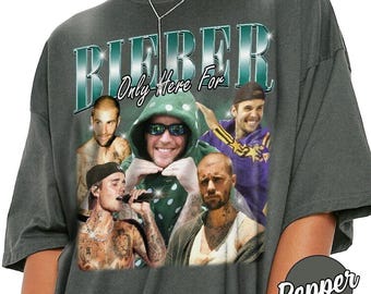Nur hier für Bieber Vintage Shirt, Vintage 90er Jahre Musik Shirt, Swag Shirt, Sommer Konzert Bootleg Tee, Geschenk für Belieber